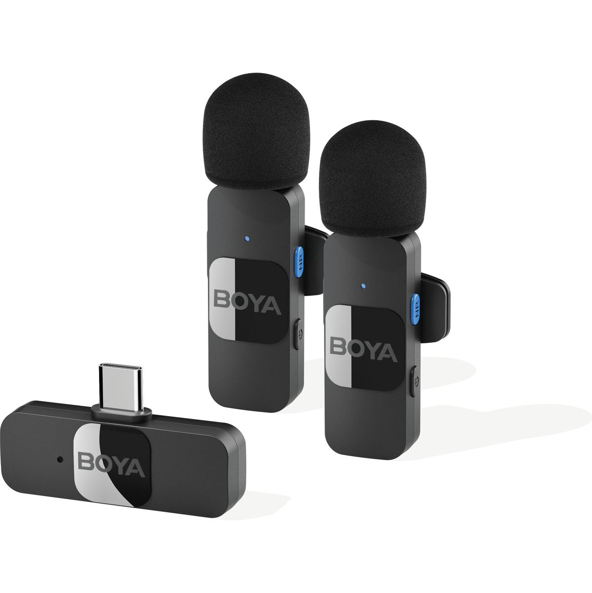 Boya BY-V20 Wireless Microphone 1 RX-2TX For USB-C