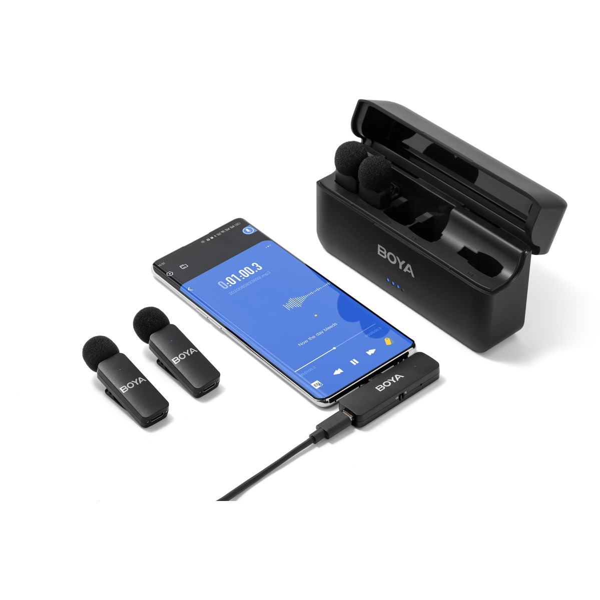 Boya BY-V4U - 2.4GHz FOUR-Channel Wireless Mic w/ USB-C Plug