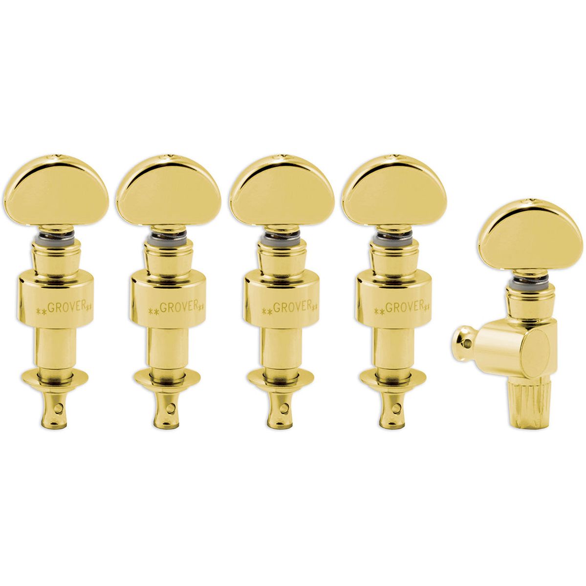 Grover Set Of 5 Banjo Pegs Gold