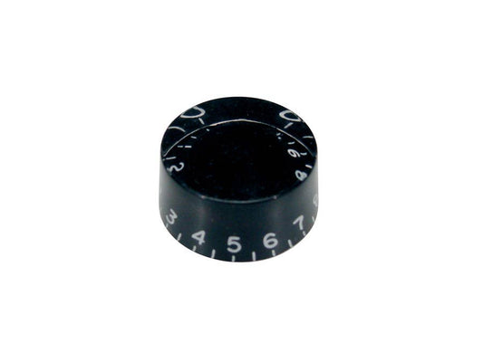 Boston KB-114 speed knob (hatbox) zwart