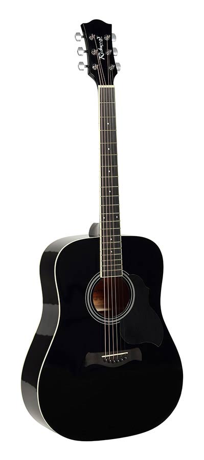 Richwood RD-12-BK Black Artist Series Dreadnought Westerngitaar