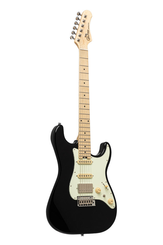 Crafter Charlotte SM Cosmic Black S-Style Elektrische Gitaar