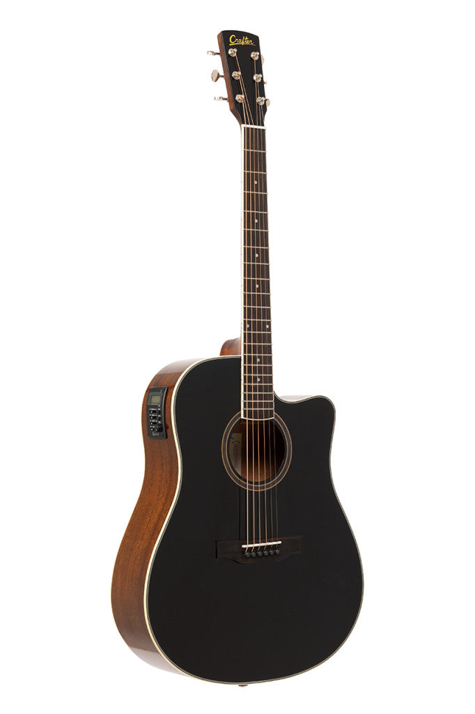 Crafter HILITE D16CE Bk Black Dreadnought Elektro-Akoestische Westerngitaar