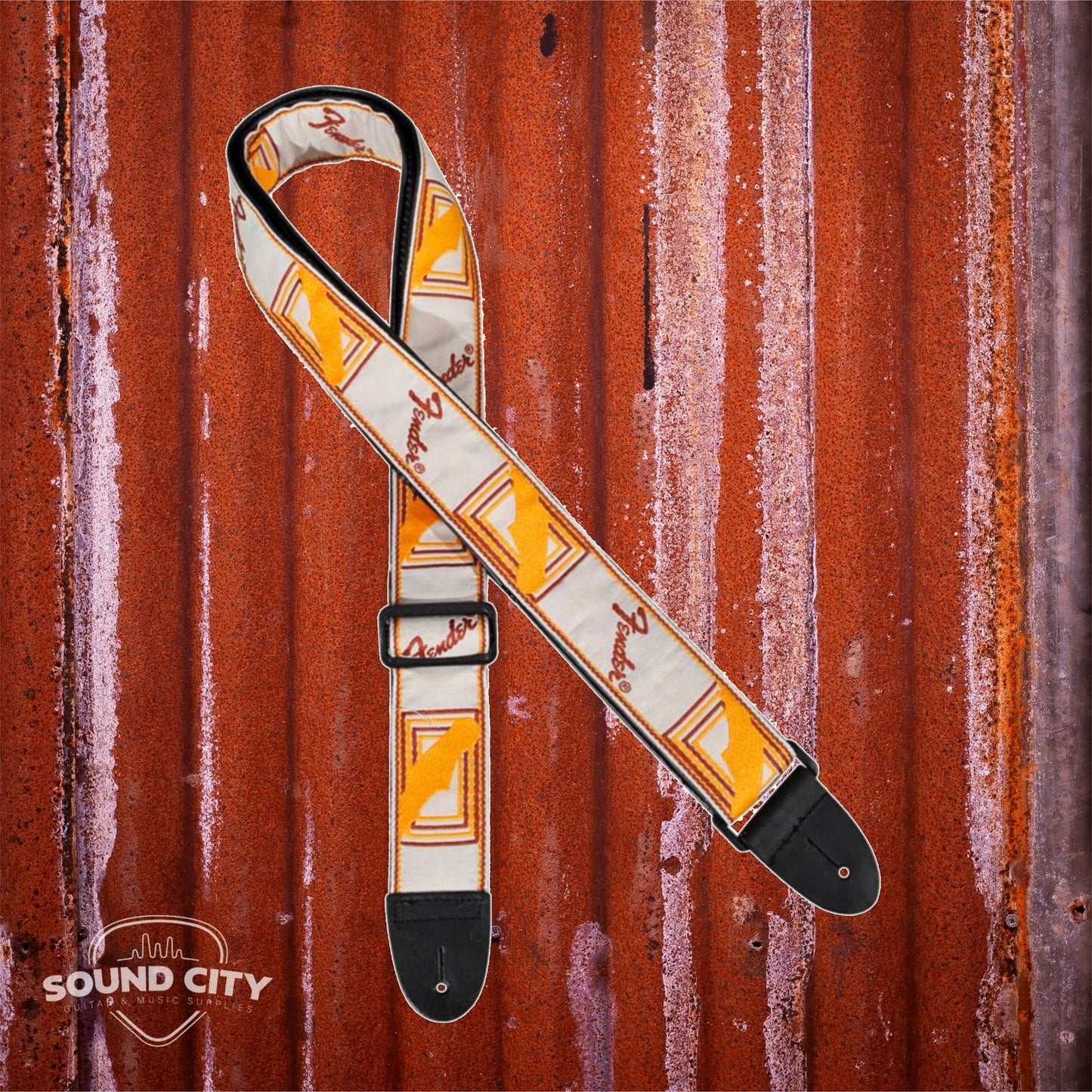 Fender gitaarriem - Yellow