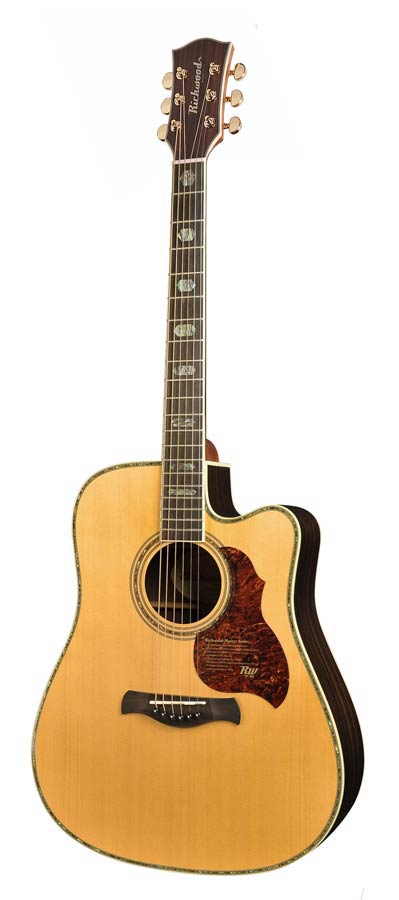 Richwood D-70-CEVA Master Series, Fishman Presys+, Handmade Dreadnought Westerngitaar