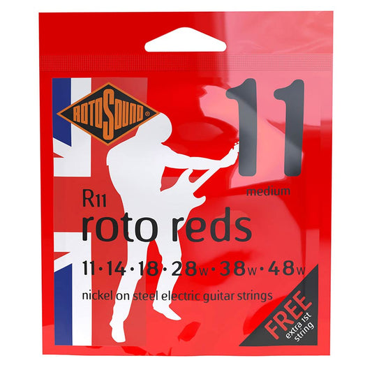 Rotosound R11 Roto Reds string set electric nickel wound 11-48
