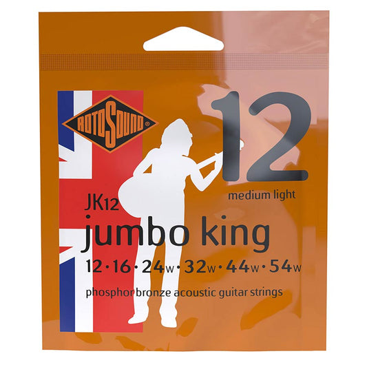 Rotosound JK12 Roto Jumbo King string set acoustic guitar strings 12-54