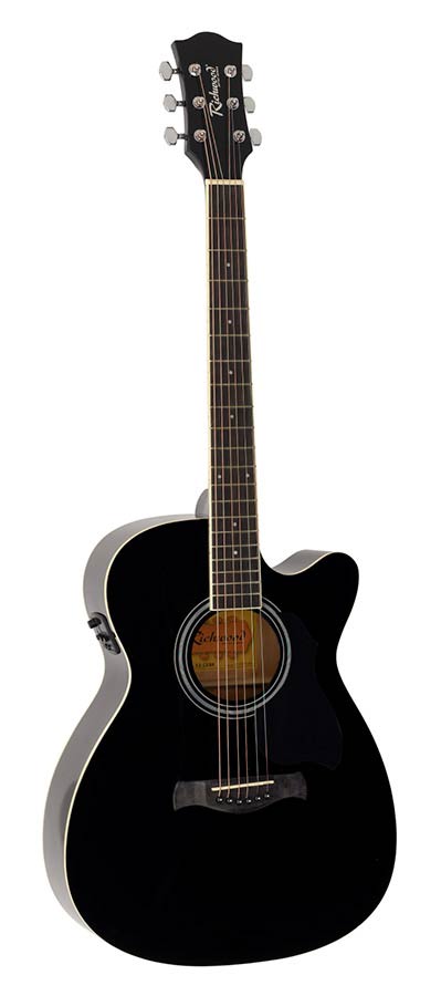 Richwood RA-12-CEBK Black Artist Series Auditorium Westerngitaar