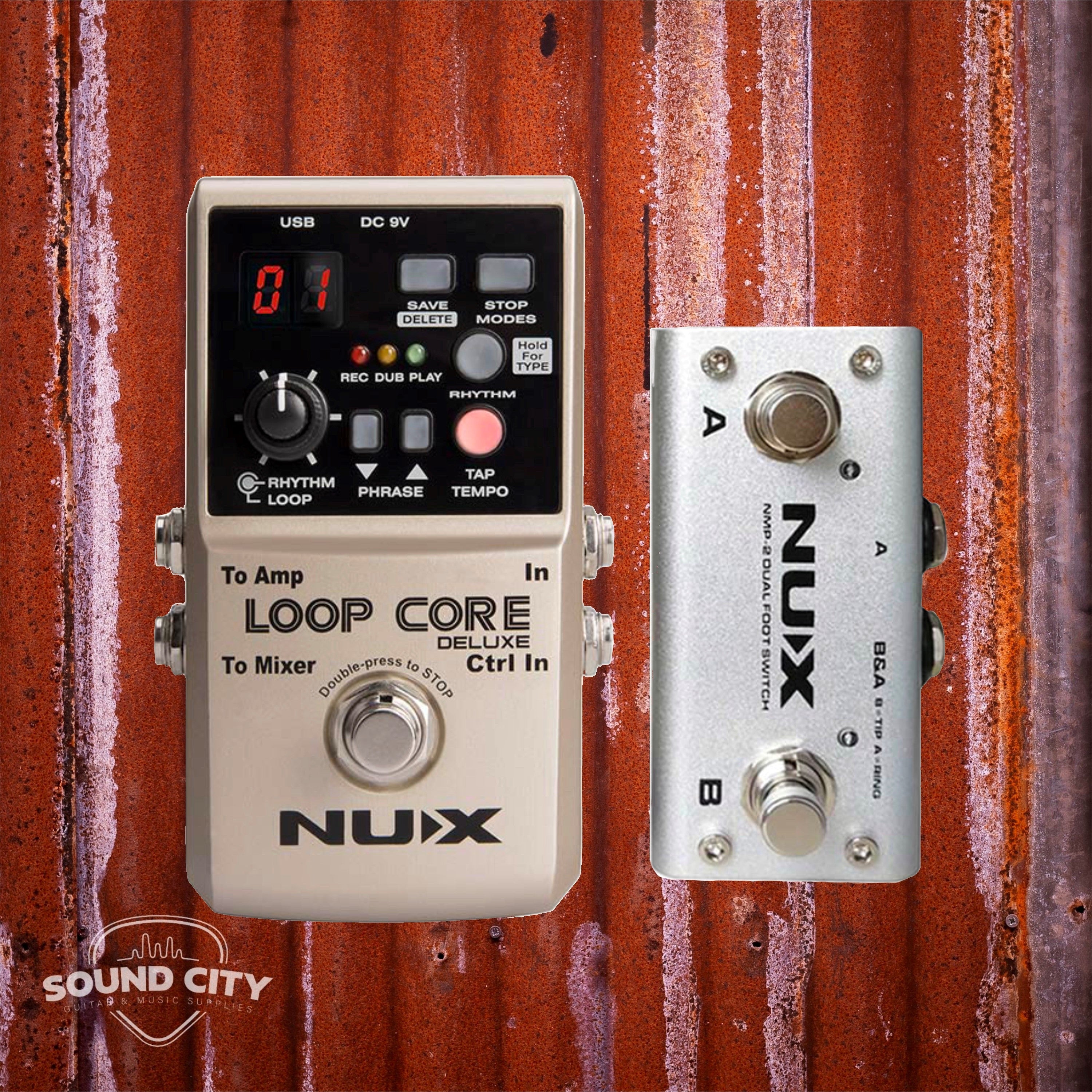 Nux Loop Core Deluxe Bundle LOOPCDLX/8 Looppedaal Effectpedaal