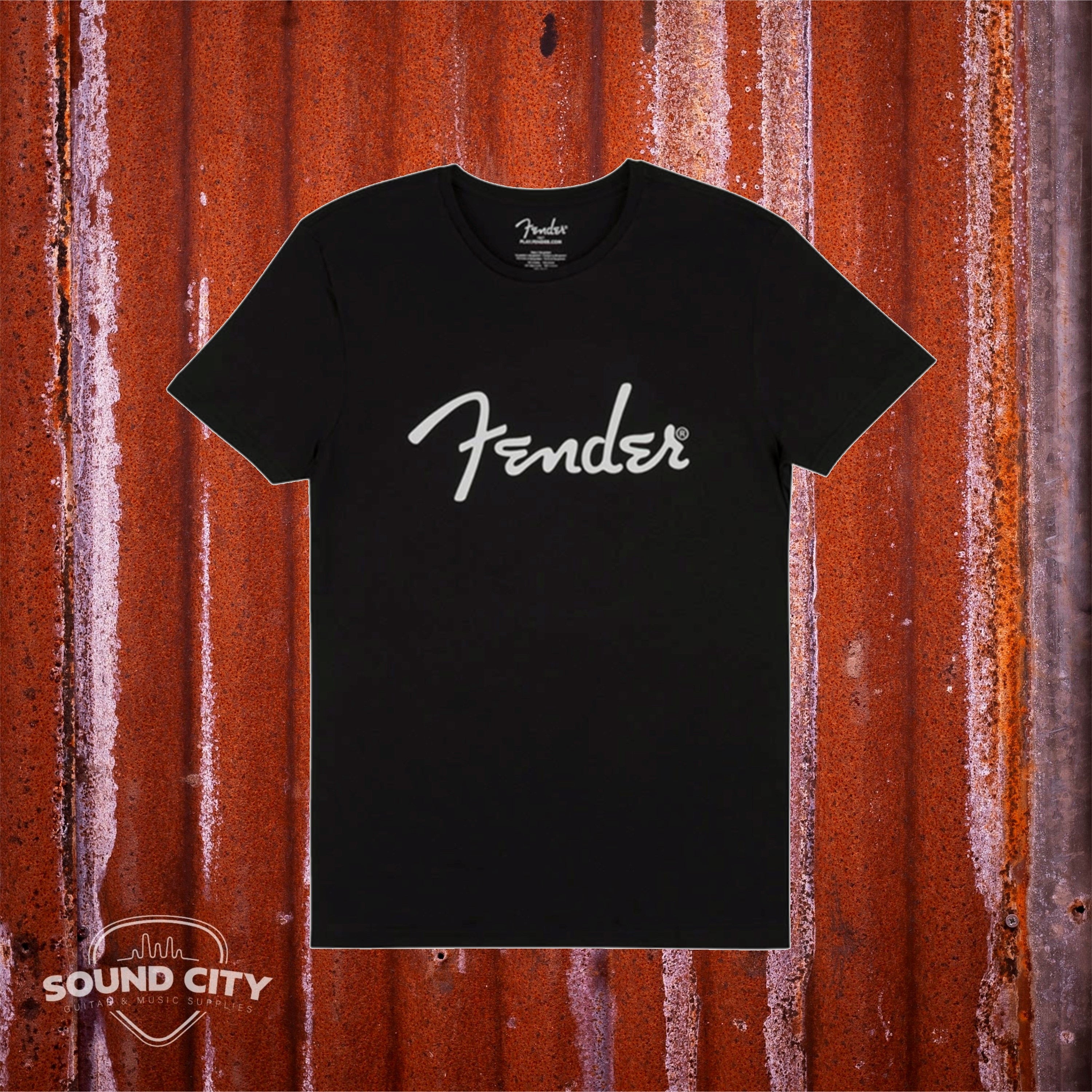 Fender Clothing T-Shirts spaghetti logo T-shirt