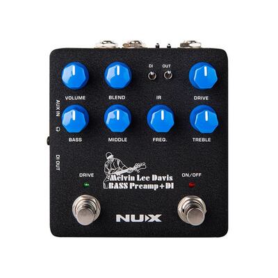 NUX NBP5 Verdugo Series Bass preamp "MELVIN LEE DAVIS Signature" met DI
