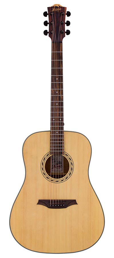 Bromo BAB1 Blanc Series Dreadnought akoestische gitaar