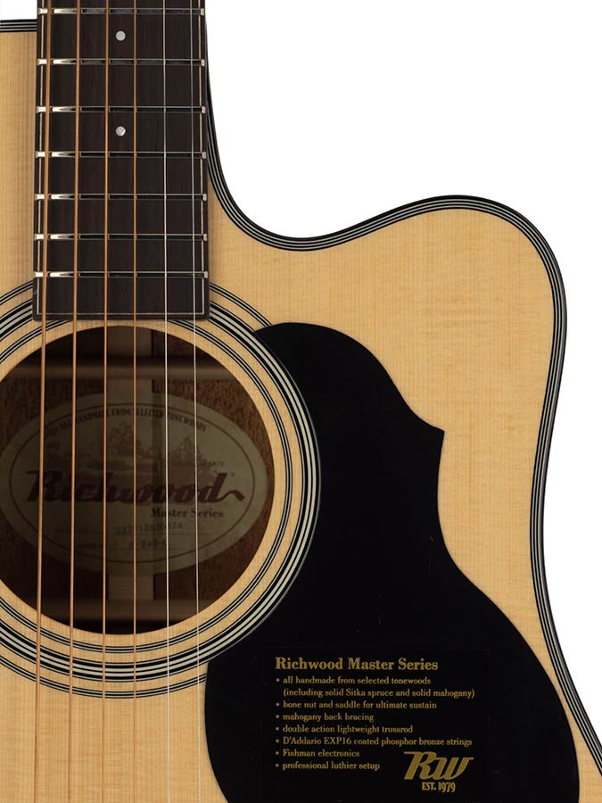 Richwood D-240-C All Solid Custom Shop Series Handmade Westerngitaar