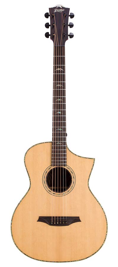Bromo BAR5CE Rocky Mountain Series semi-akoestische Westerngitaar (All-Solid)