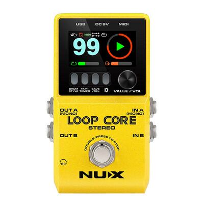 NUX LOOPCST Core Series loop pedal LOOP CORE STEREO Effectpedaal