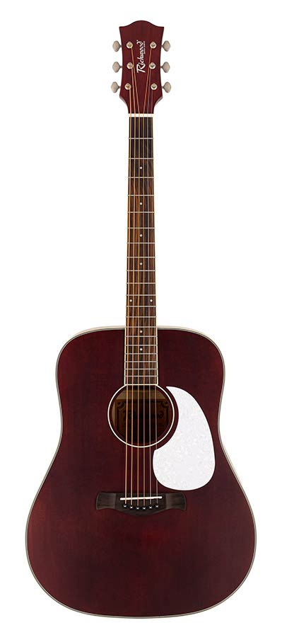 Richwood HSD-35-MRD, Matt Trans Red, Heritage Series Dreadnought Westerngitaar