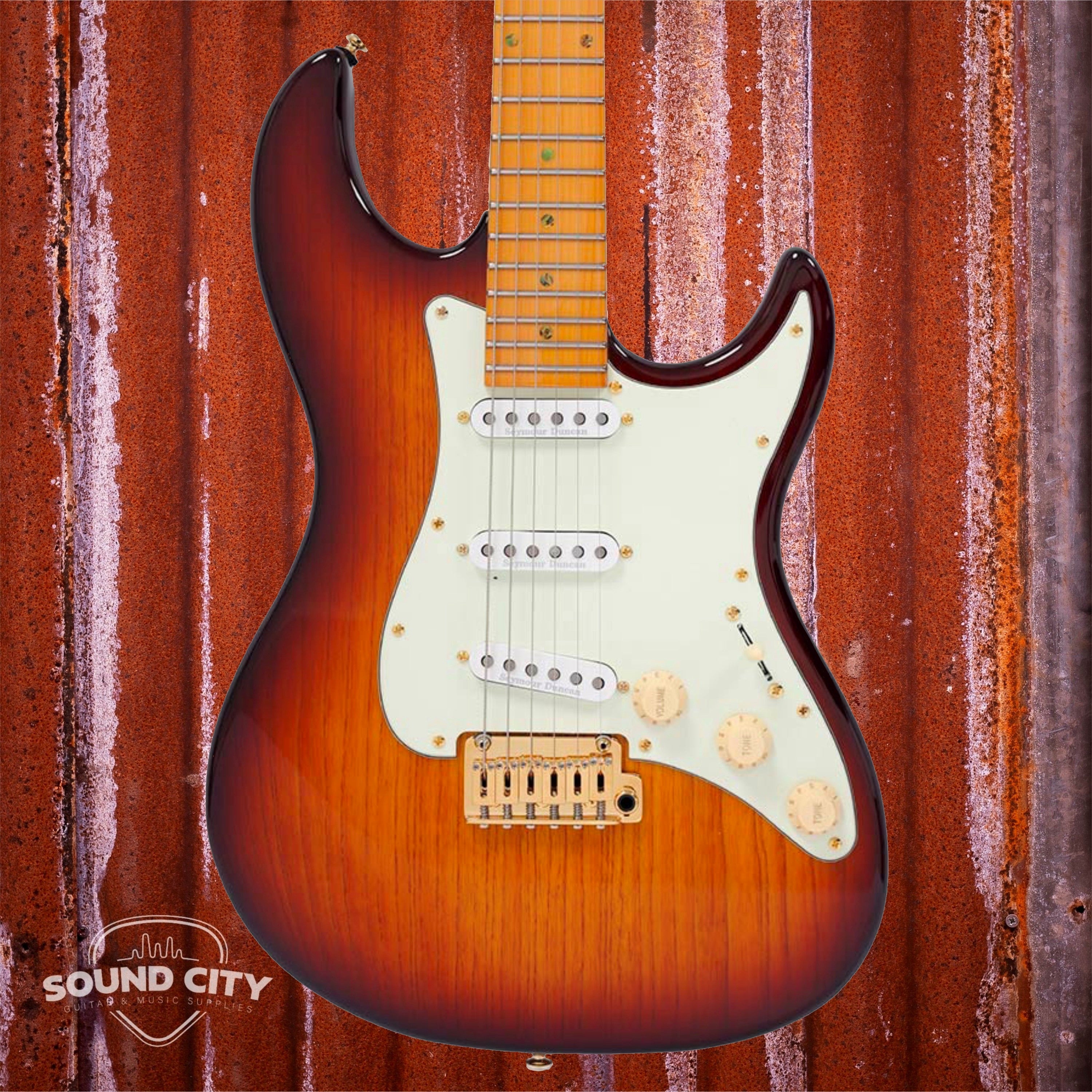 Sire Guitars S10 SSS/TS Tobacco Sunburst Swamp Ash Elektrische gitaar