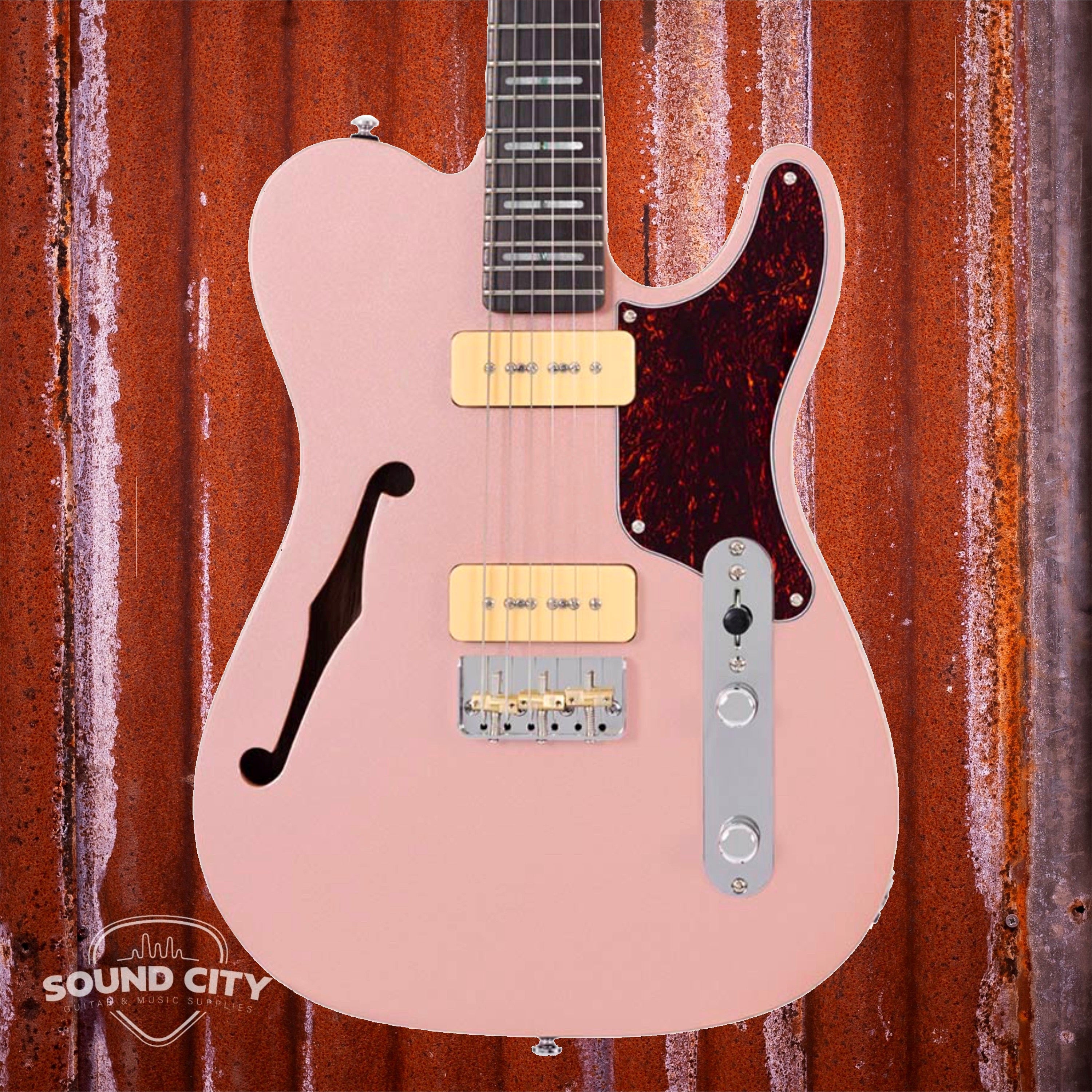 Sire Guitars T7TM/RGD Rosegold Thinline Elektrische gitaar