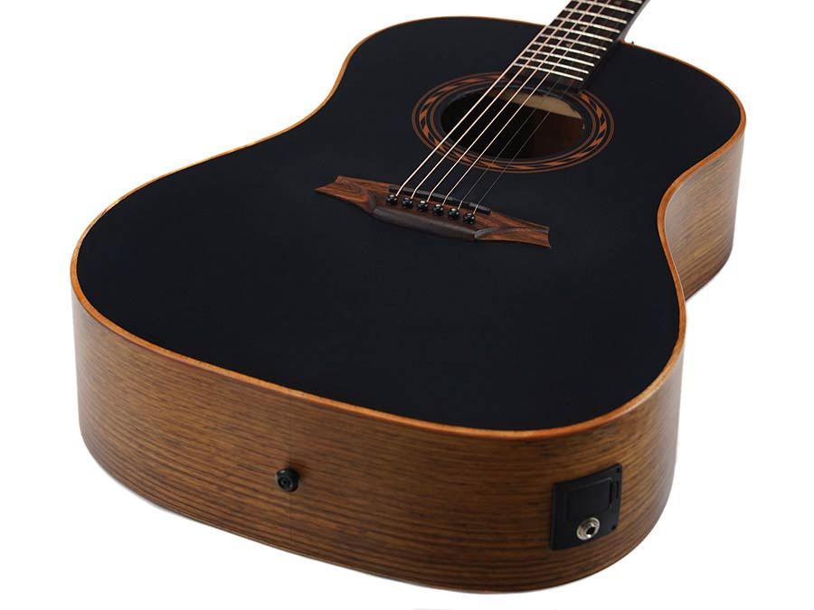 Bromo BAT9ME/BK Tahoma Series Semi akoestische gitaar