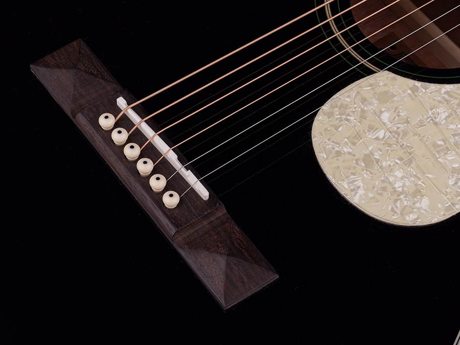 Richwood HSP-55-BK, Black, Heritage Series Parlor Westerngitaar