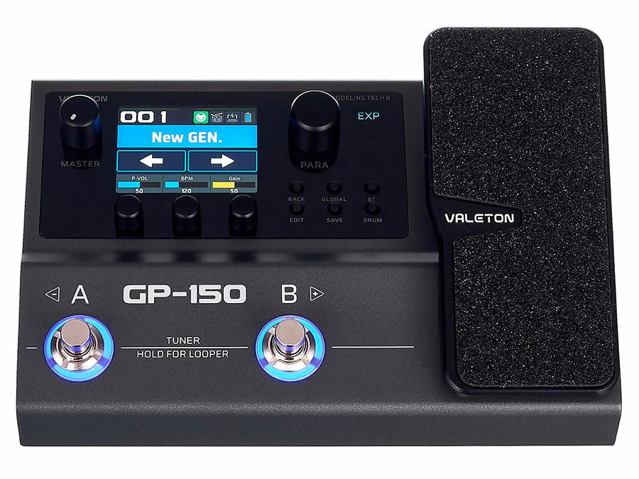 Valeton GP-150 Multi-Effects Processor met NAM, IR Loader, Expressiepedaal, USB Interface en Accu
