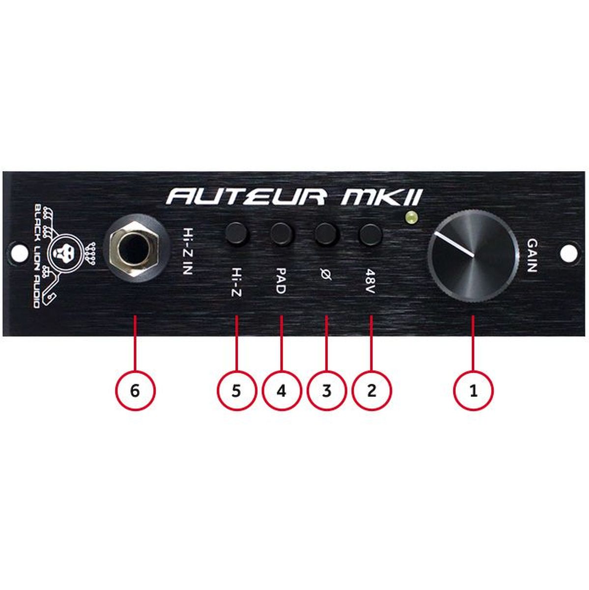 Black Lion Audio Auteur MkII 500 Microphone Preamp