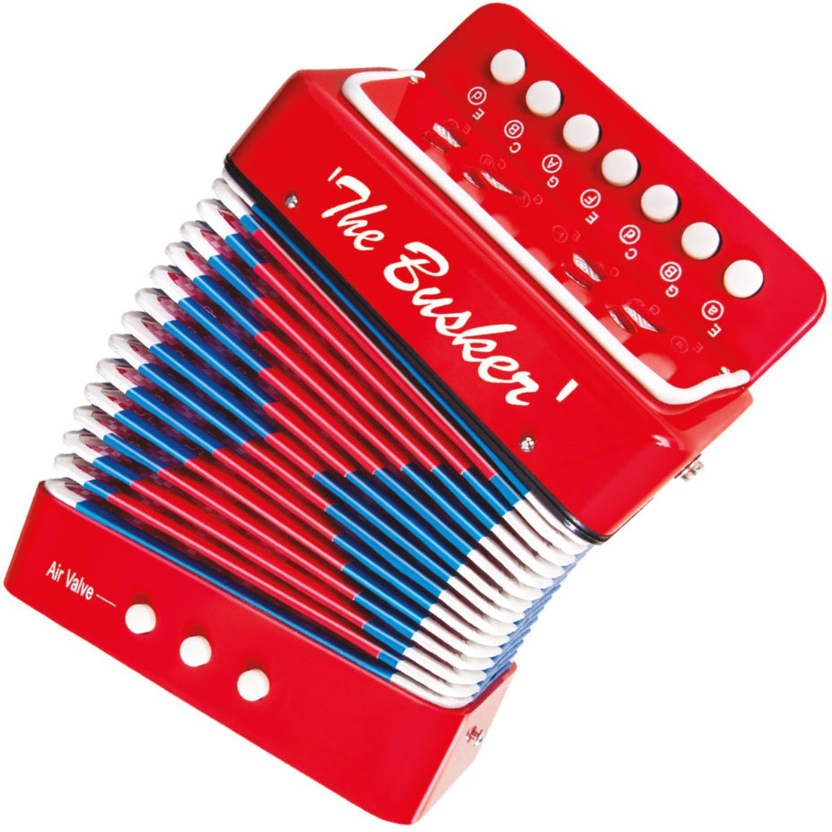 PP The Busker Mini Accordian - Red
