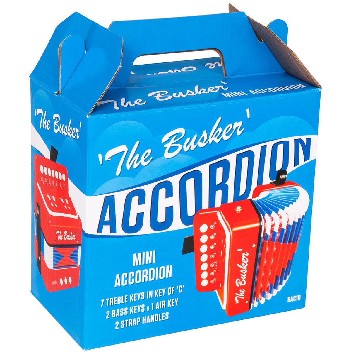 PP The Busker Mini Accordian - Red