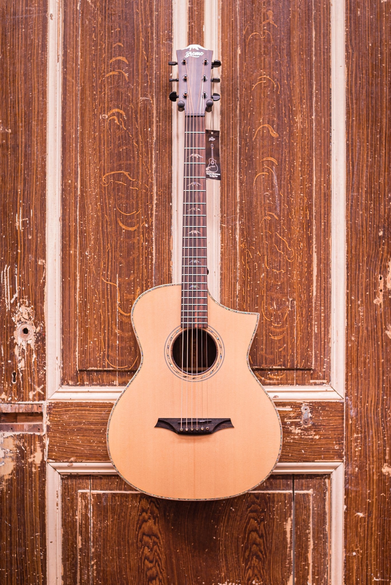 Bromo BAR5CE Rocky Mountain Series semi-akoestische Westerngitaar (All-Solid)