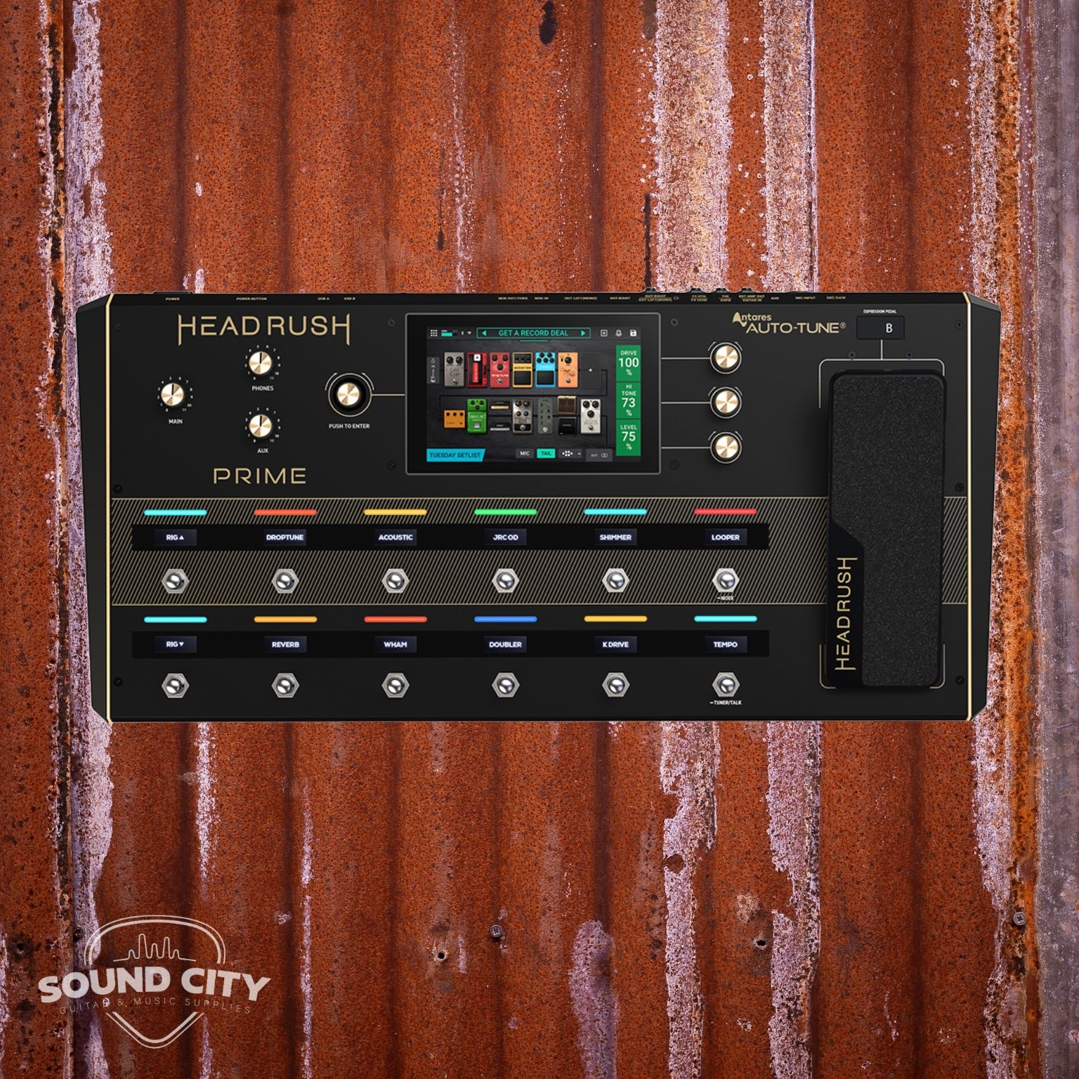 Headrush PRIME FX, vocal processor & amp modeller pedaal