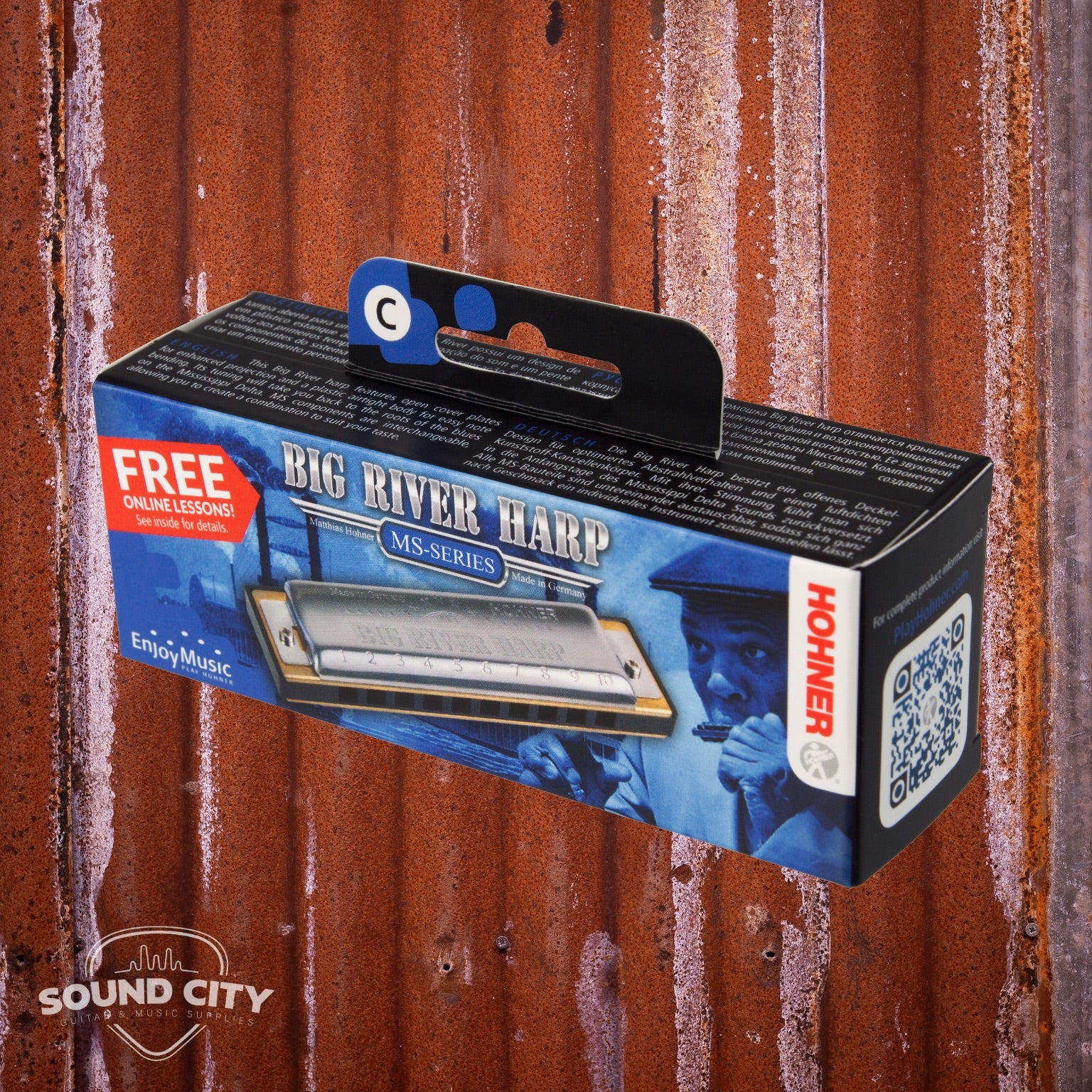 Hohner Mondharmonica Big River Harp MS, A