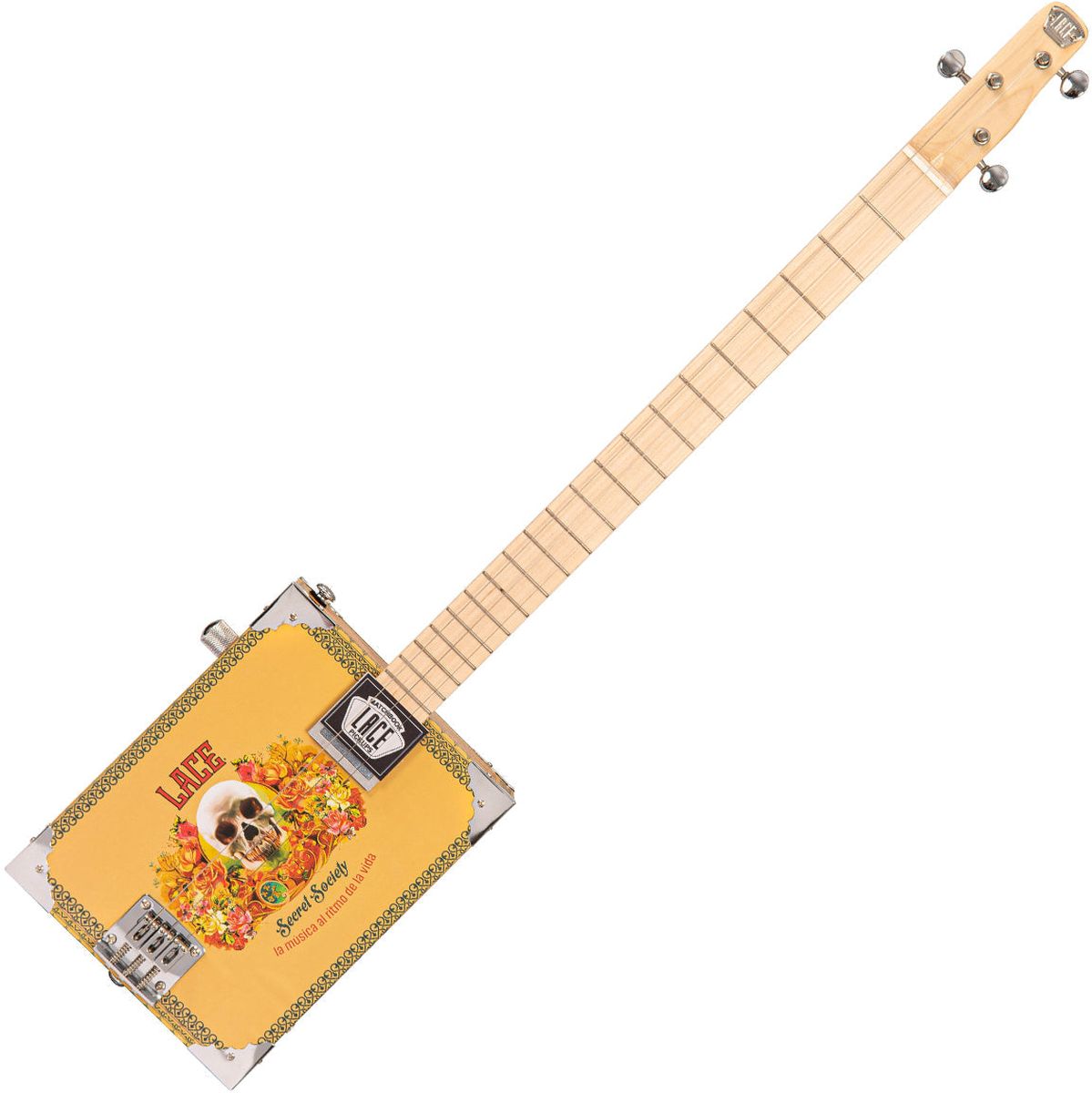 Lace Electric Cigar Box Guitar - Secret Society - 3 String