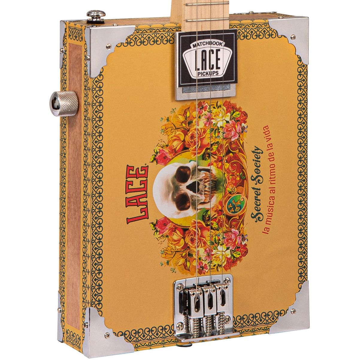 Lace Electric Cigar Box Guitar - Secret Society - 3 String