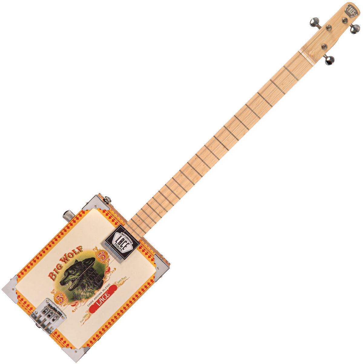 Lace Electric Cigar Box Guitar - Big Wolf - 3 String