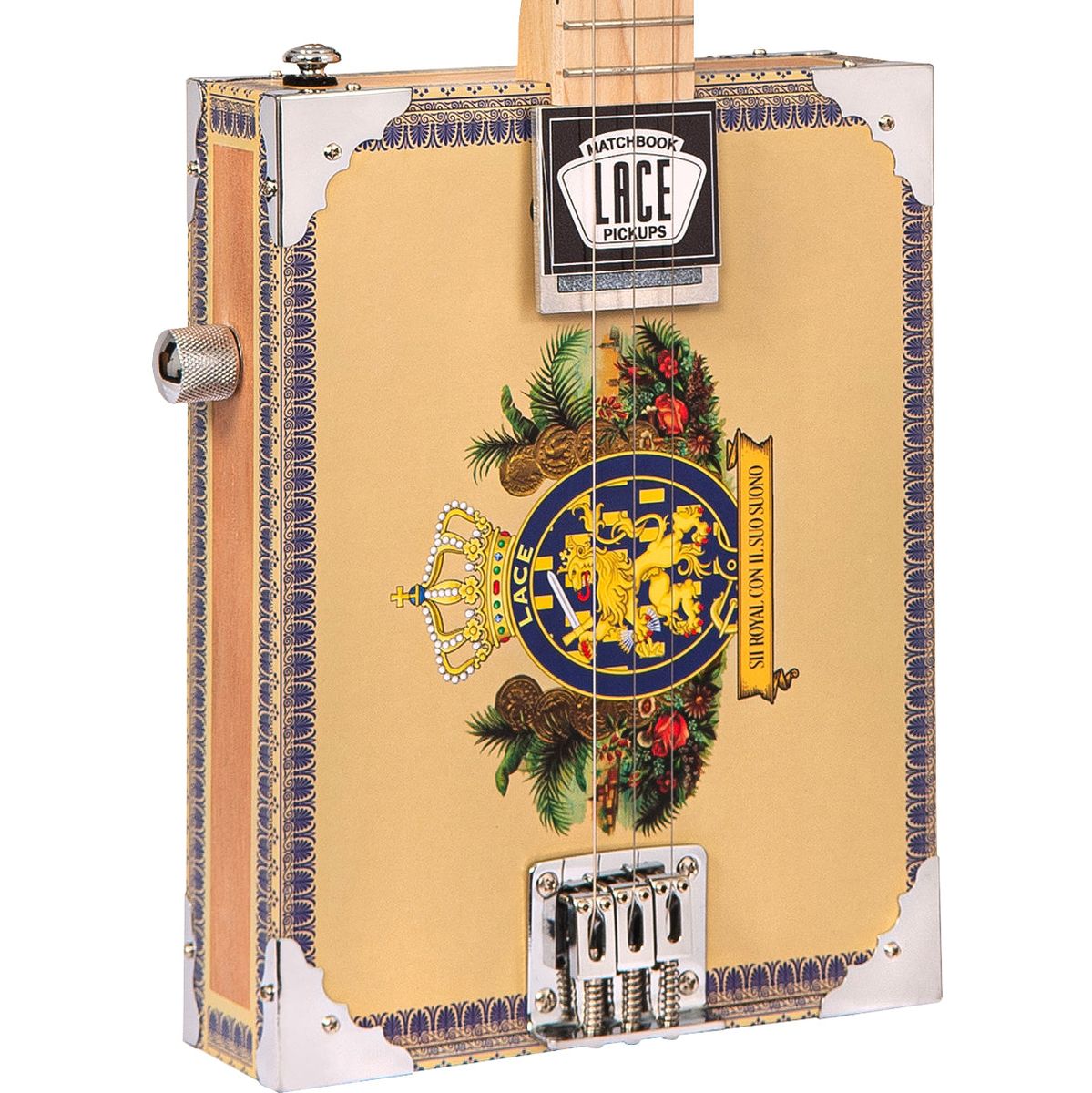 Lace Electric Cigar Box Guitar - Royalty - 3 String