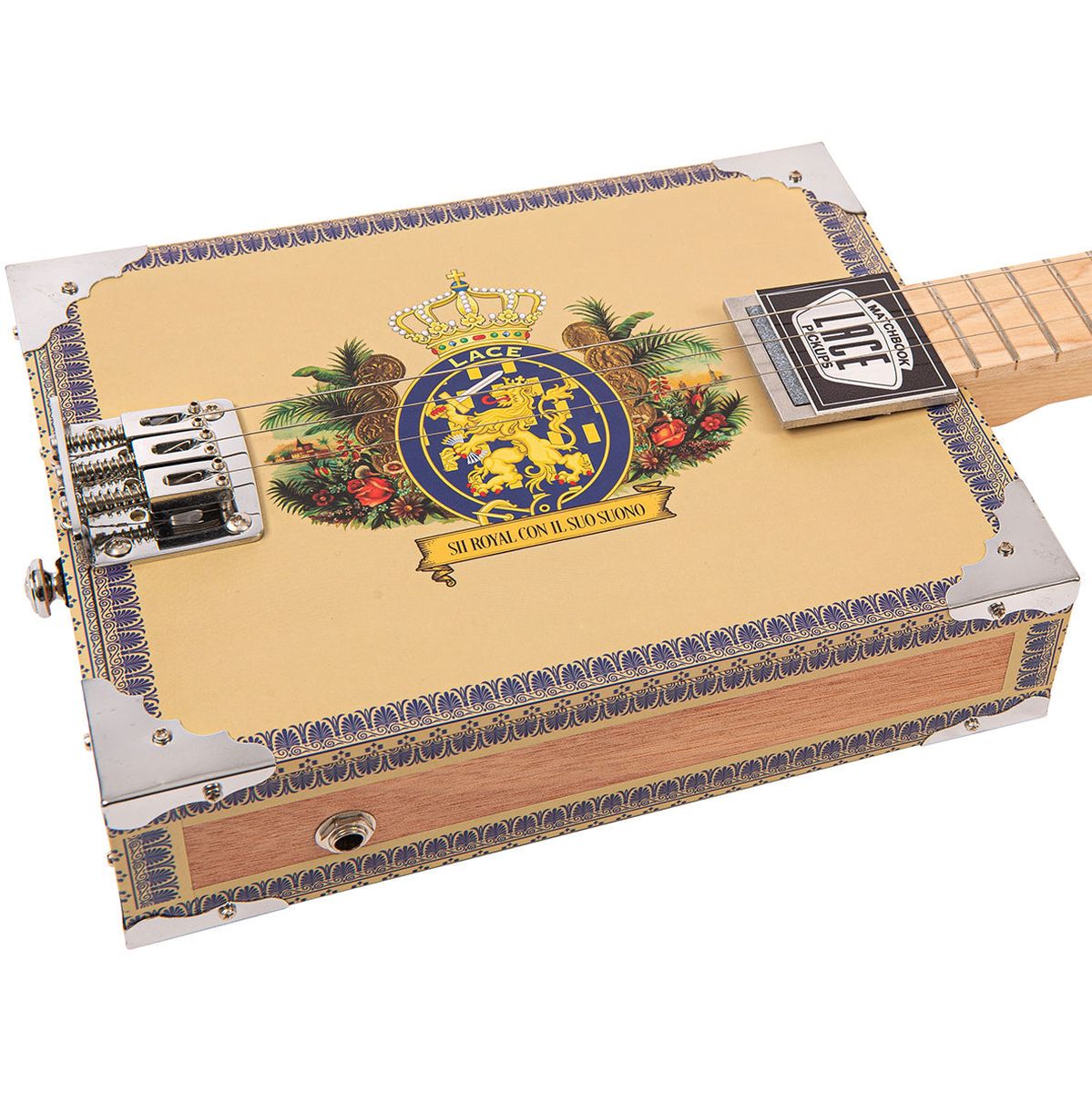 Lace Electric Cigar Box Guitar - Royalty - 3 String