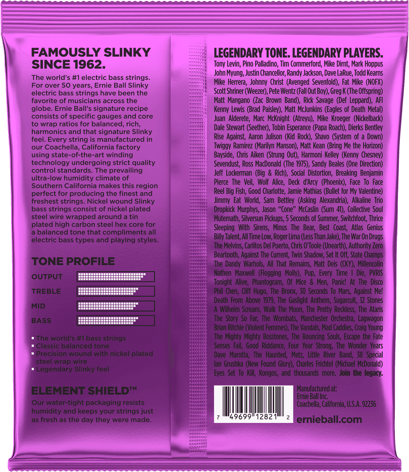 Ernie Ball 2821 Power Slinky Bass (5sn.) 50-135 snaren