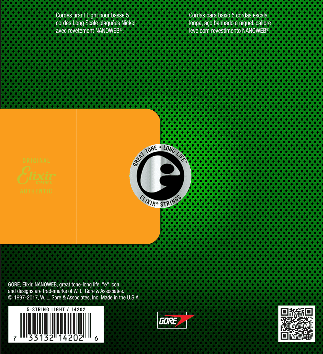 Elixir 14202 Light Bass 45-130 snaren (5sn.)