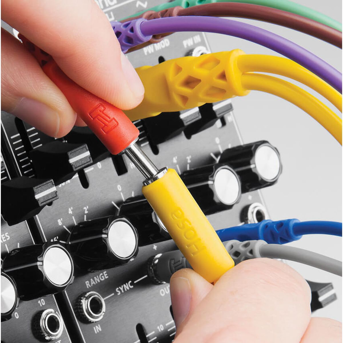 Hosa CMM 500Y Mix Hopscotch Patch Cables 5 pcs Var Lengths