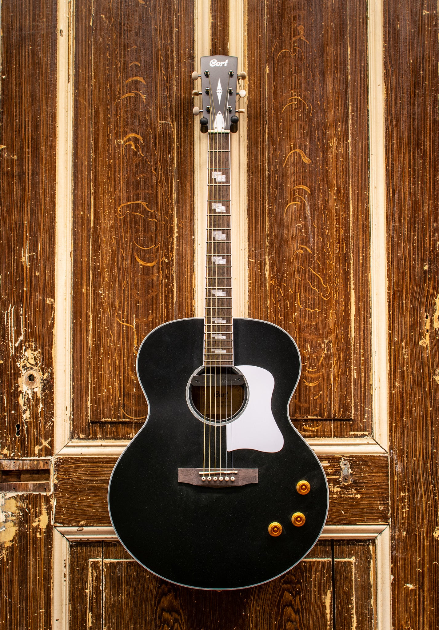 Cort CJ-Retro, Vintage Black westerngitaar