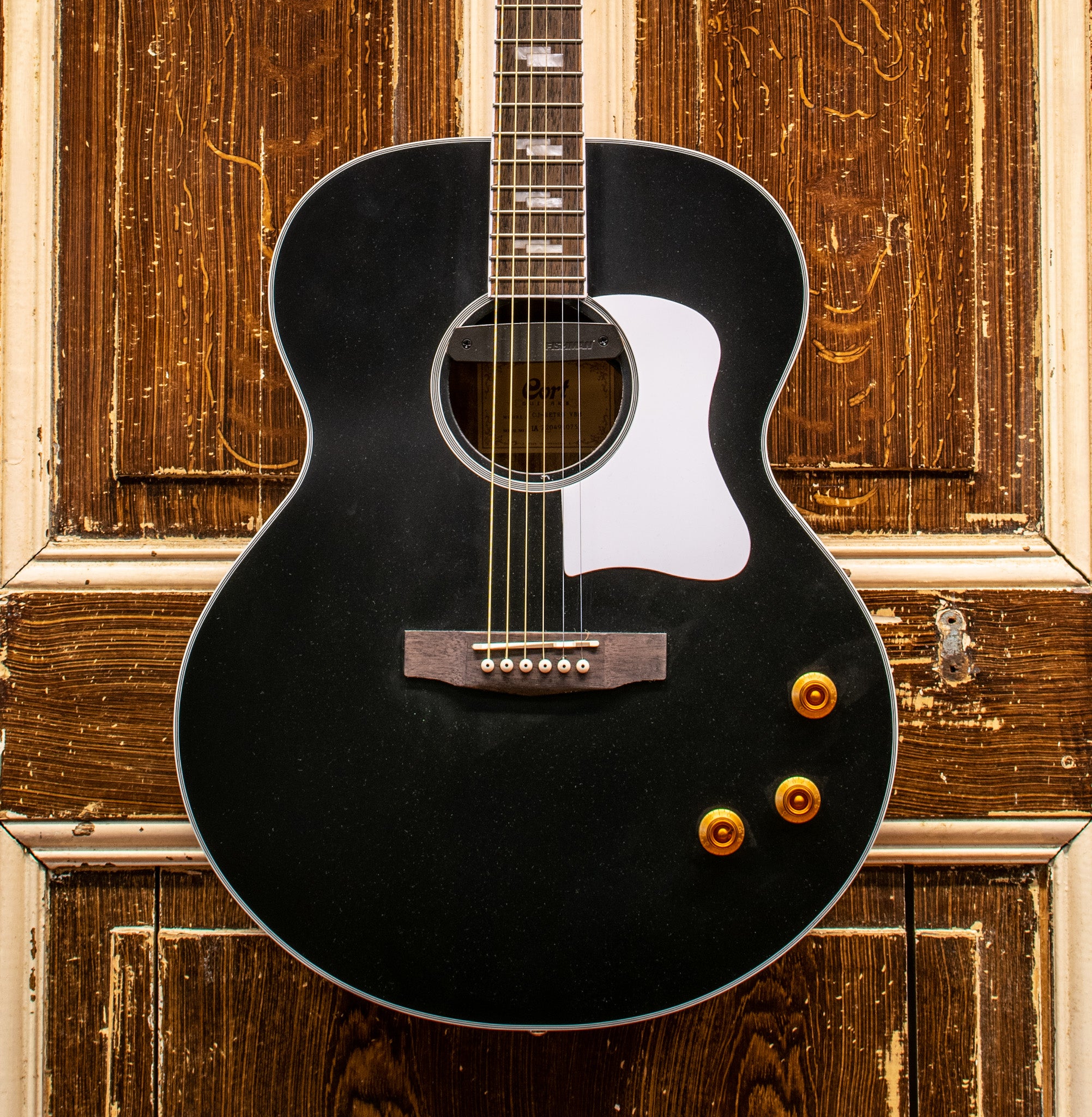 Cort CJ-Retro, Vintage Black westerngitaar