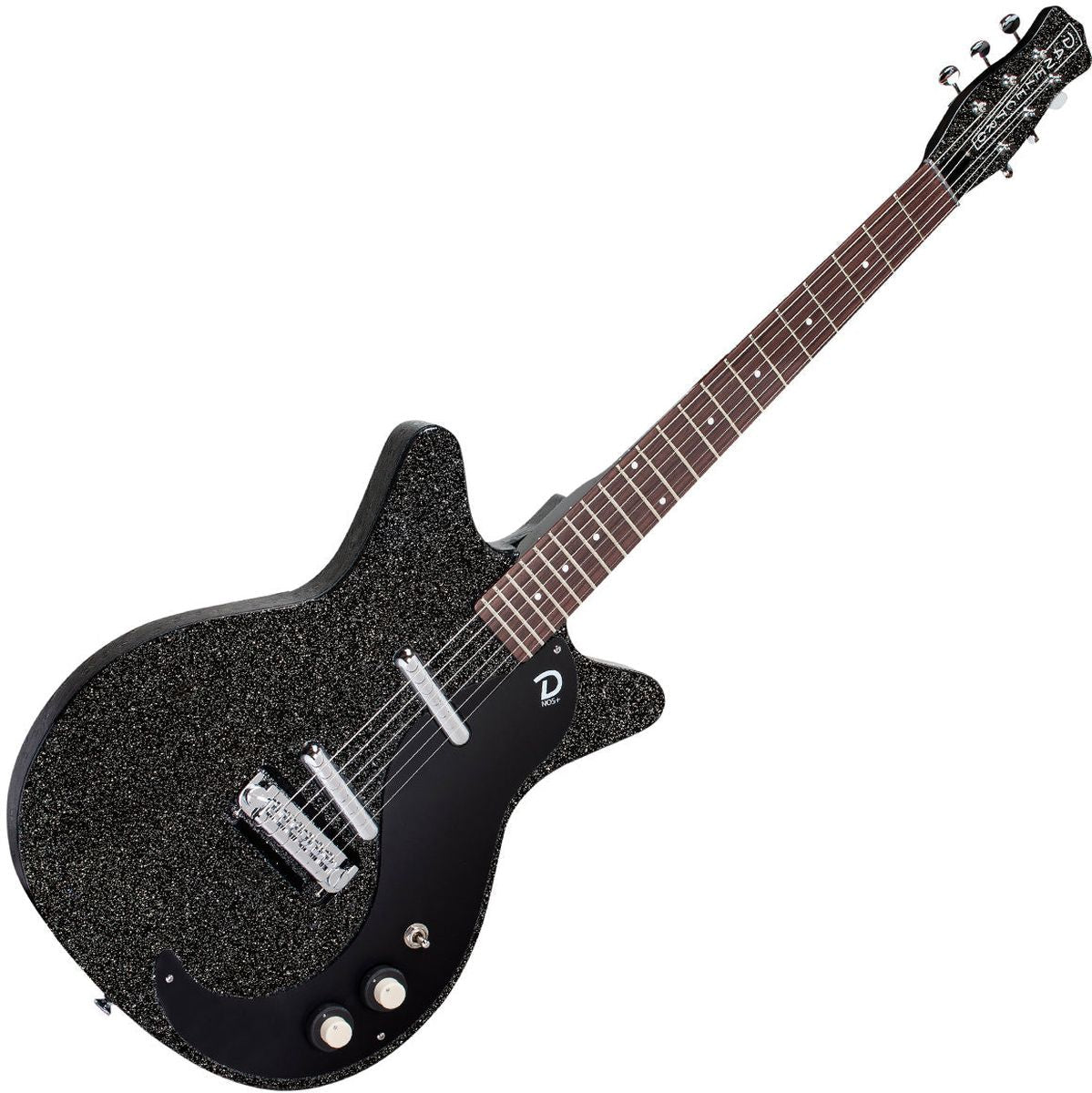 Danelectro Blackout 59 - Black Metalflake Elektrische gitaar