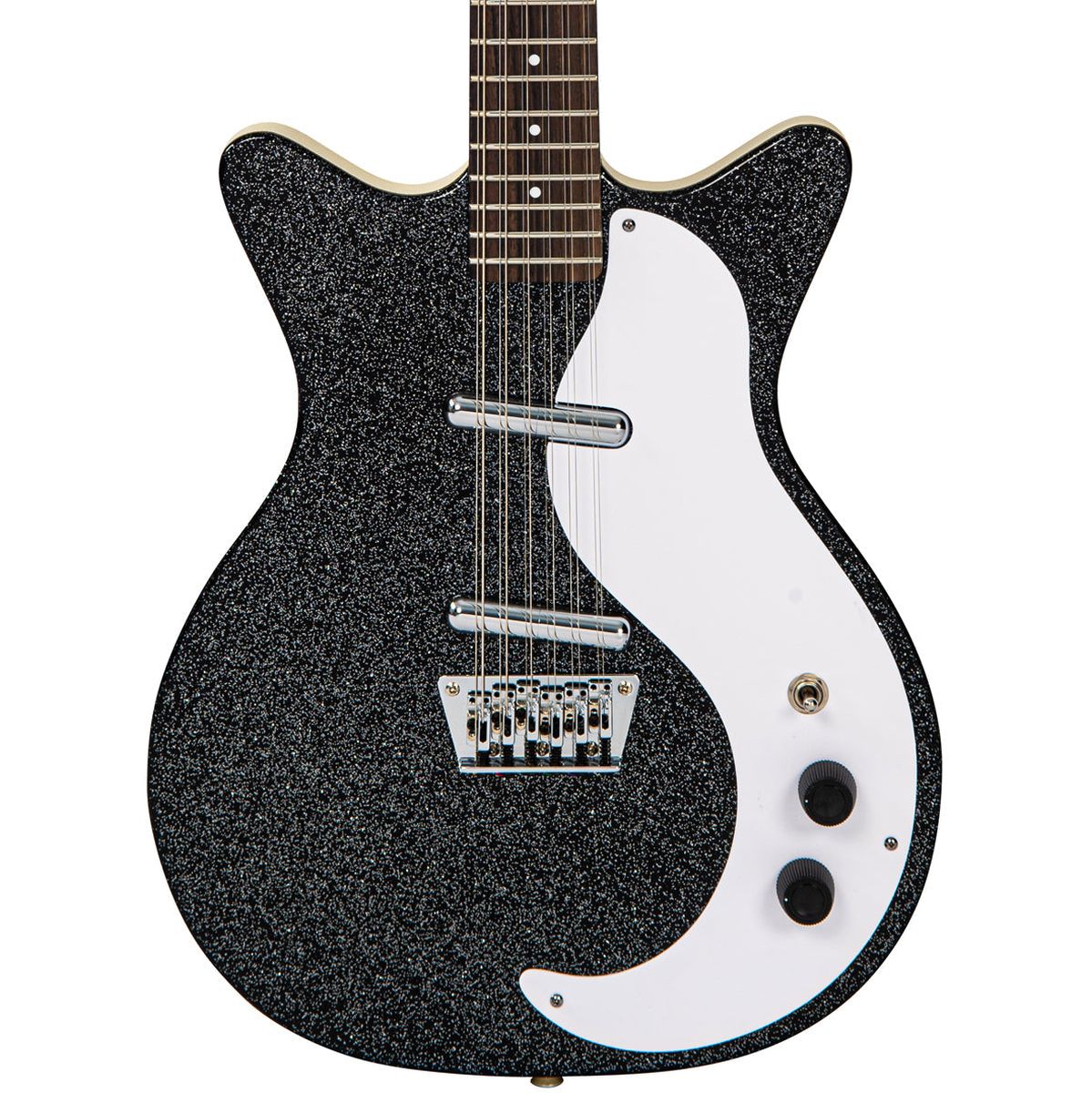 Danelectro DC59 12 String - Black Sparkle Elektrische gitaar