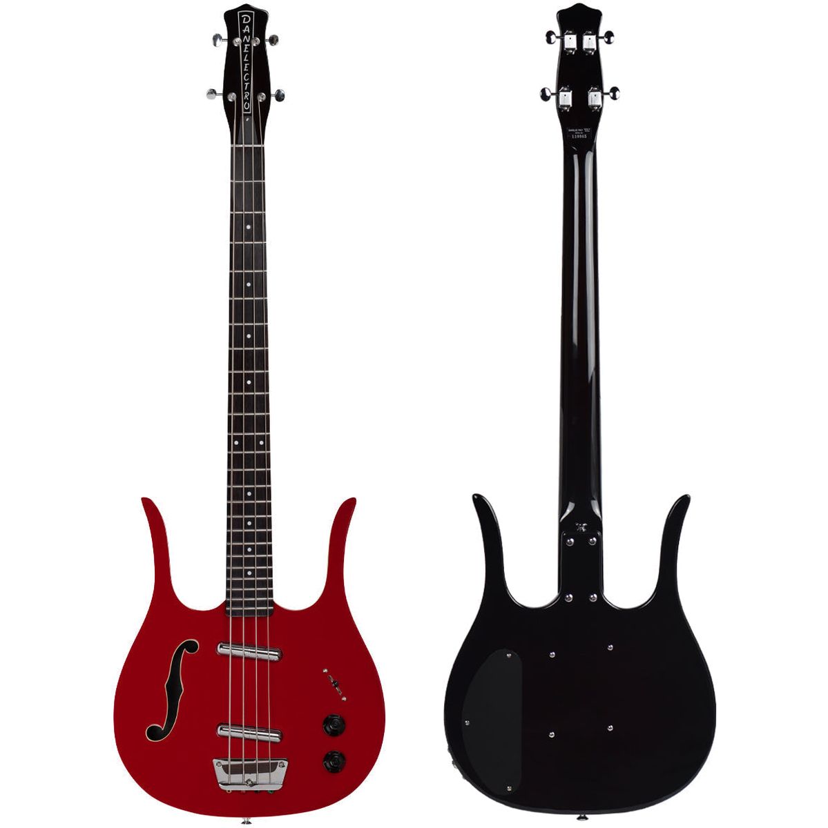 Danelectro 58 Longhorn Bass - Red Hot basgitaar
