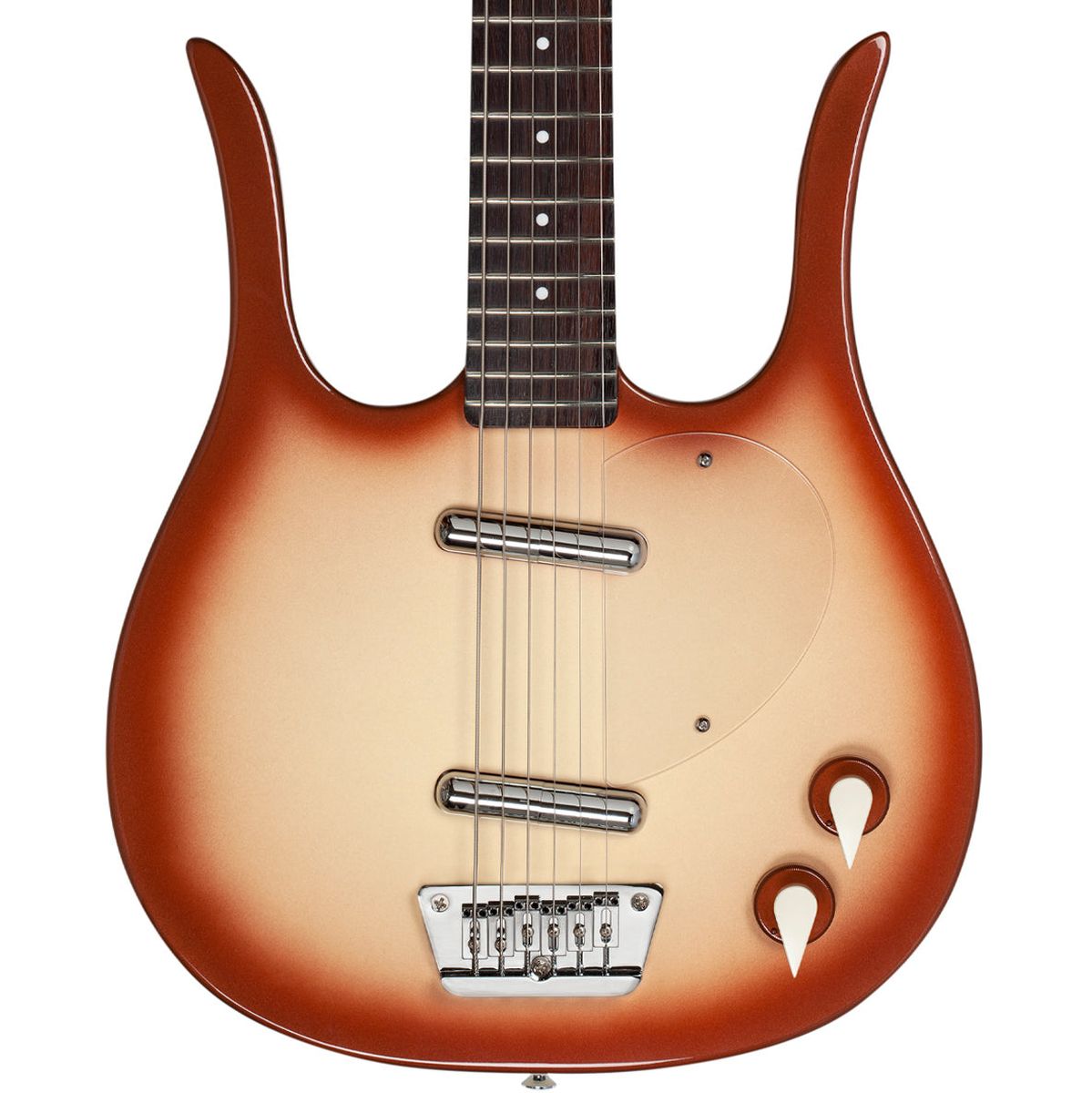 Danelectro Longhorn Baritone Guitar - Copper Burst Elektrische gitaar