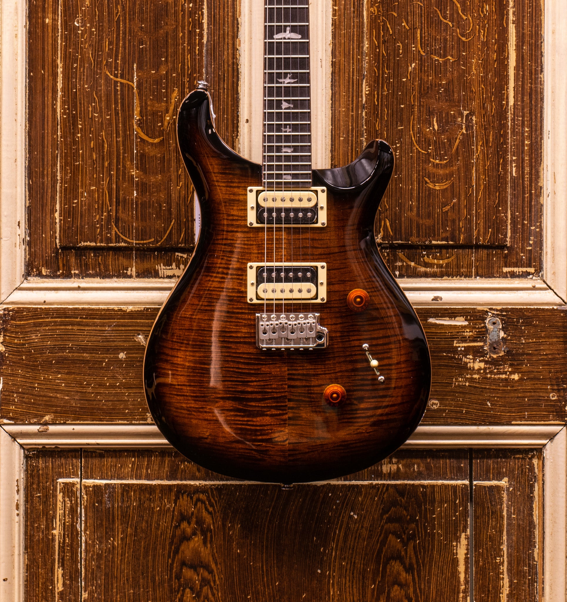 PRS SE Custom 24 Black Goldburst Elektrische Gitaar