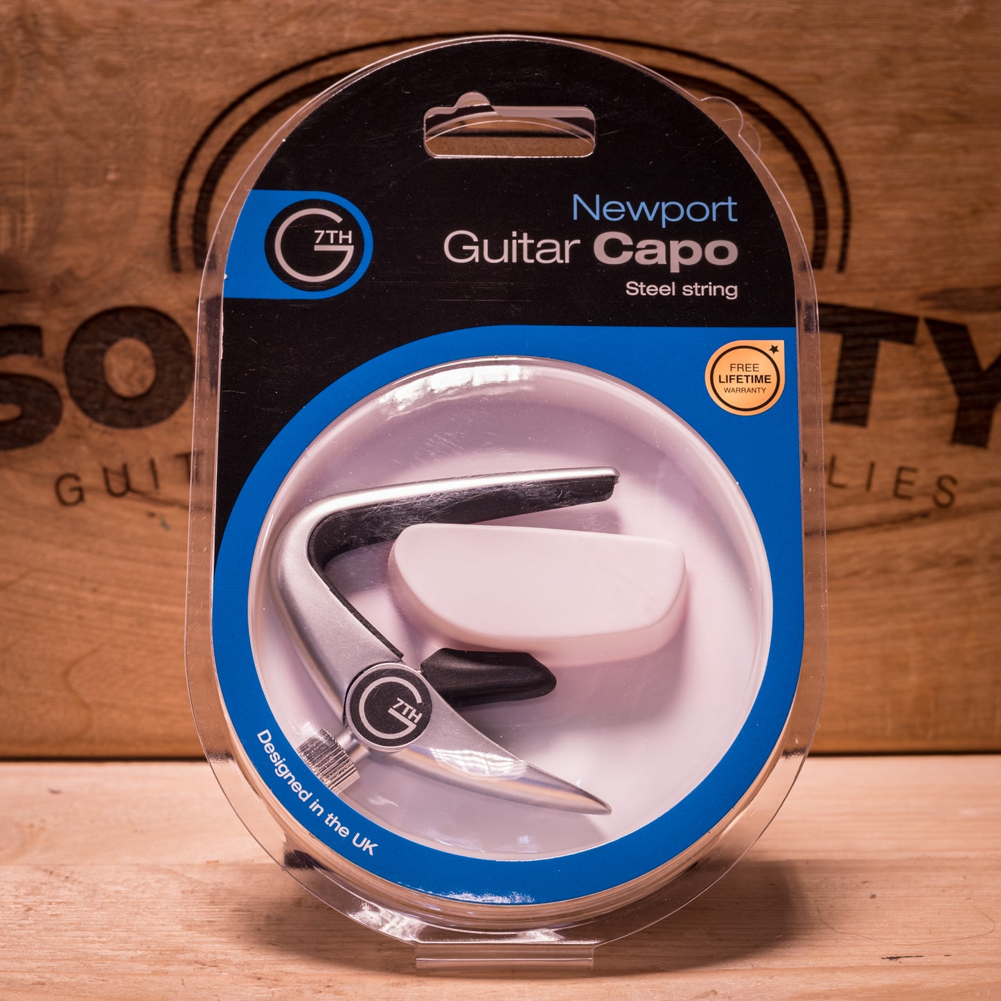 G7th C31010 Newport 6 string Silver Capo