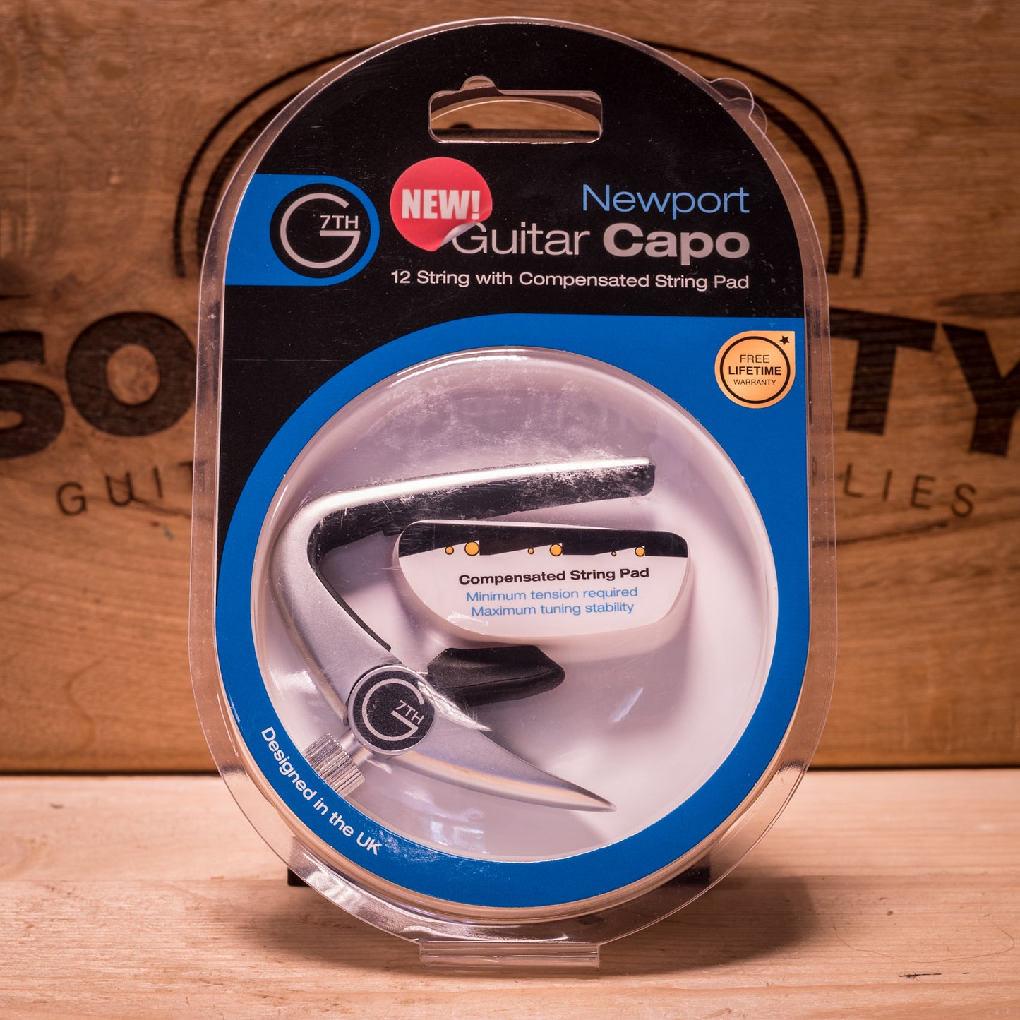 G7th C32013 Newport 12 string Silver Capo
