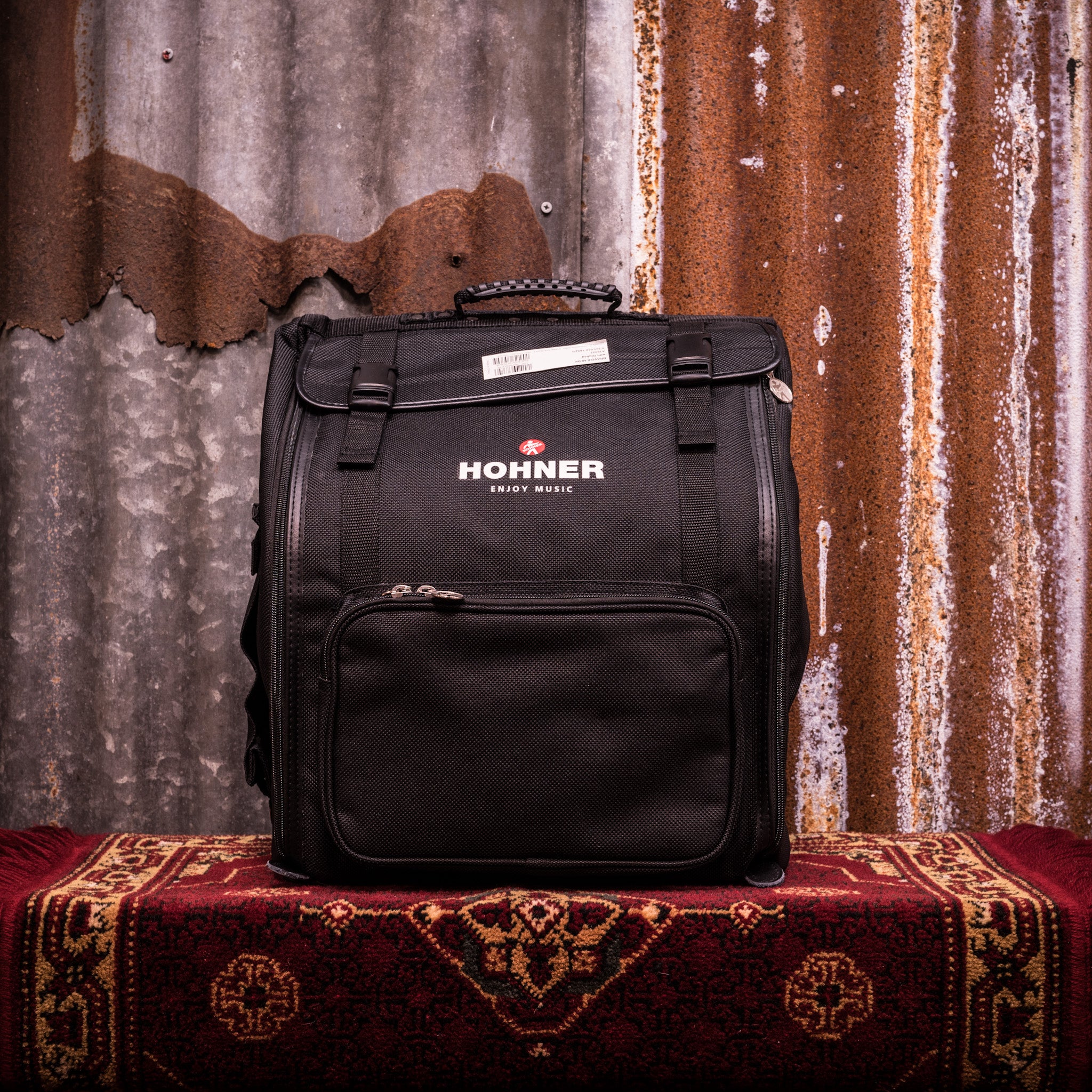 Hohner Bravo II 48 Silent Key Zwart