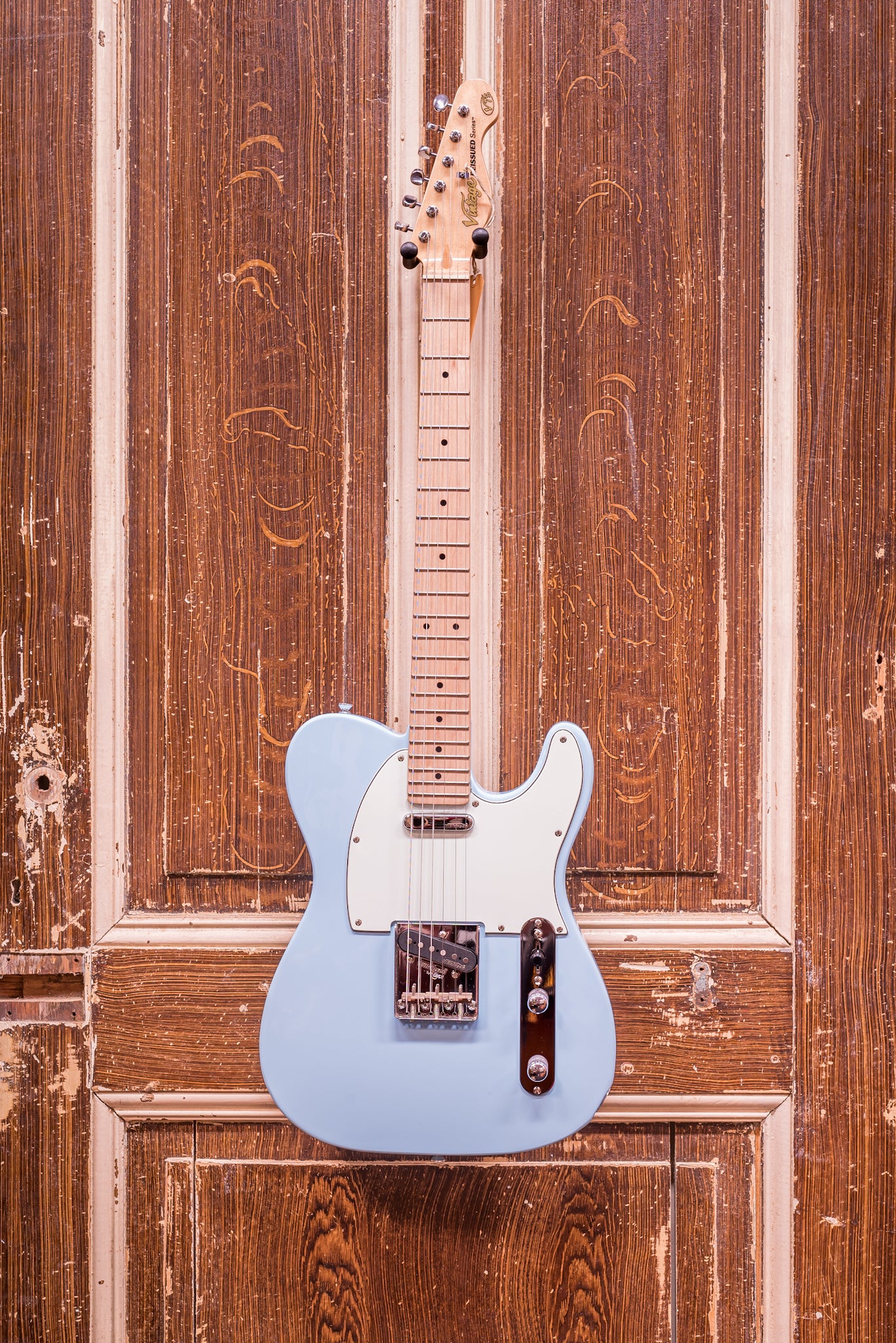 Vintage V75LB Laguna Blue V75 Elektrische Gitaar